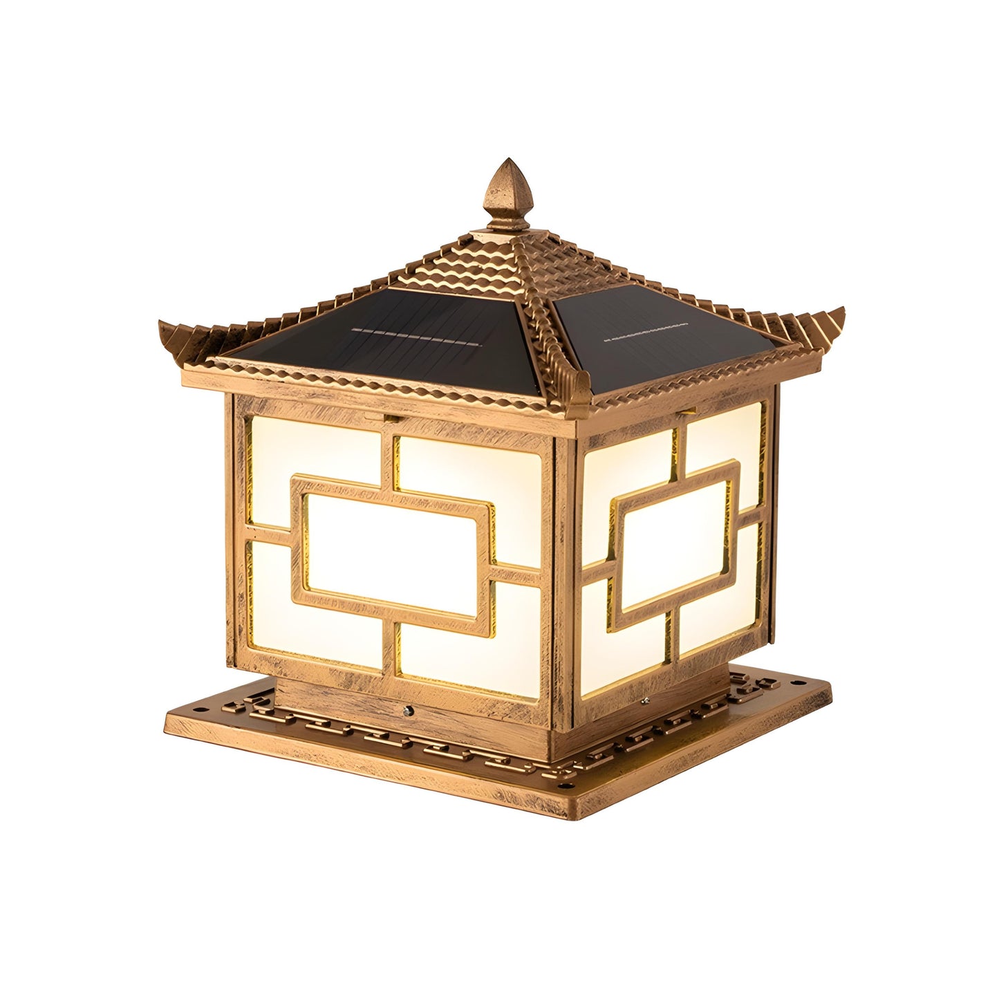 Pagoda Solar Powered Pillar Light