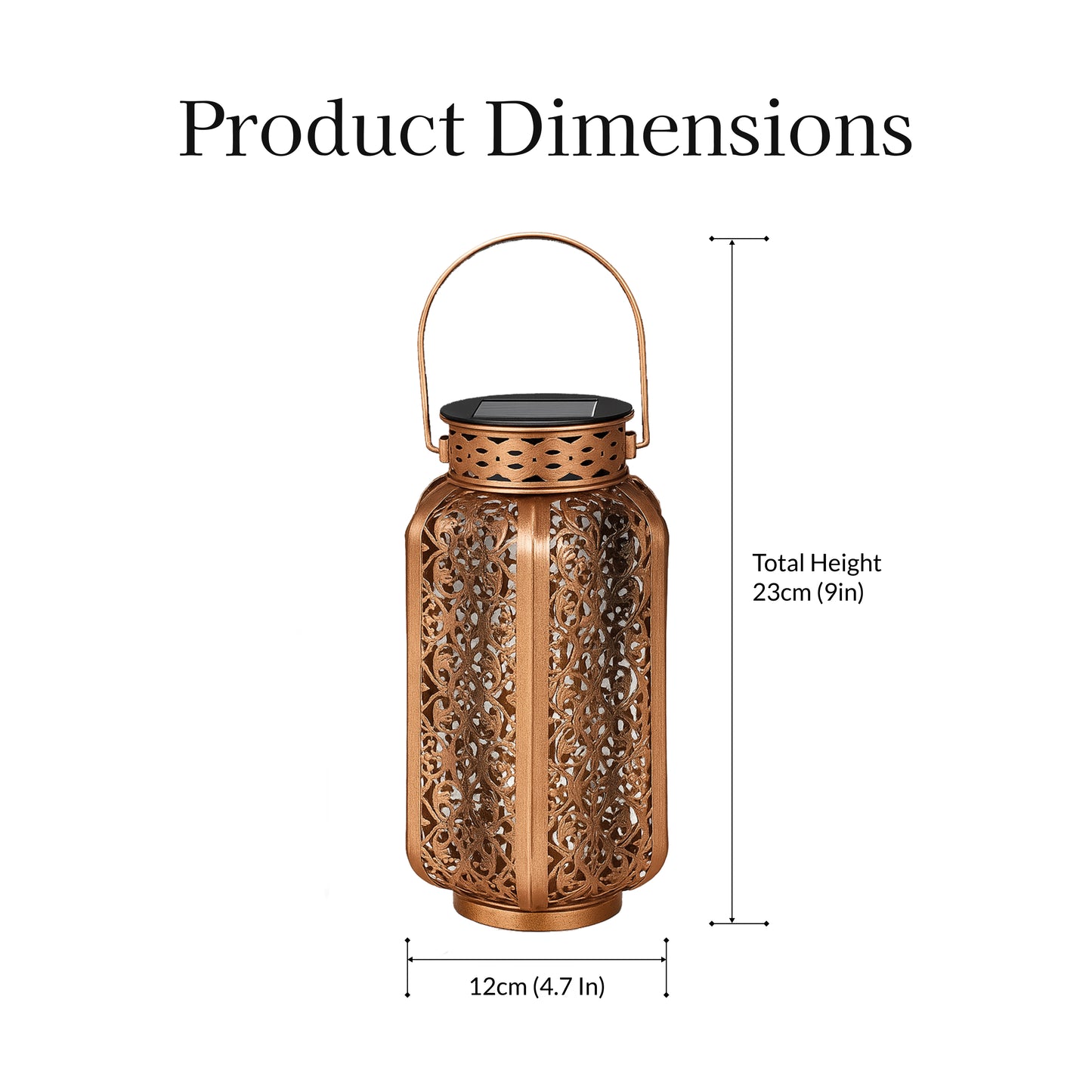 Ornate Solar Powered Lantern