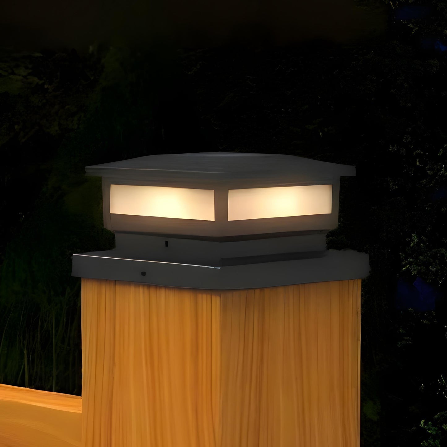 Angular Weatherproof Post Cap Light