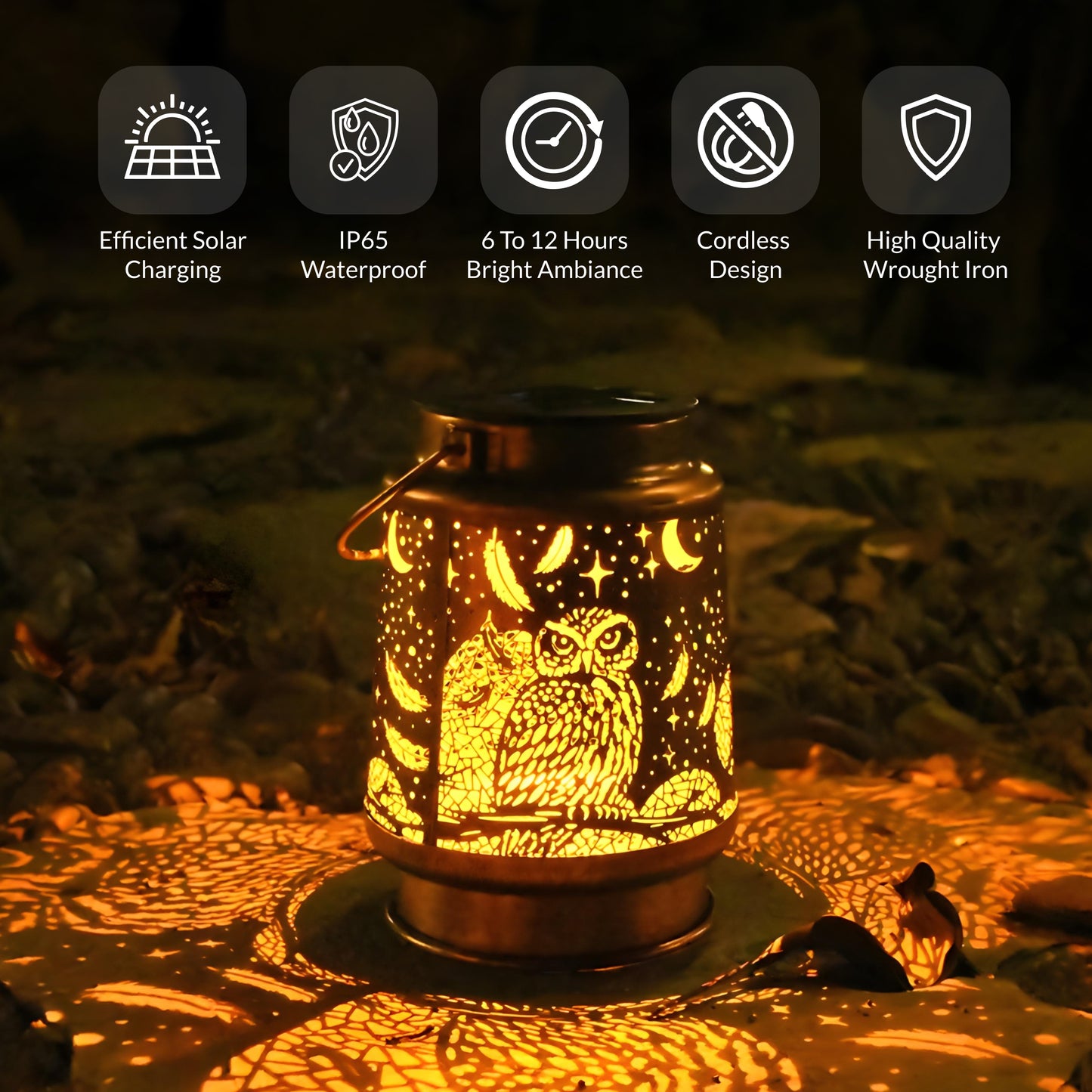 Ornate Solar Powered Lantern
