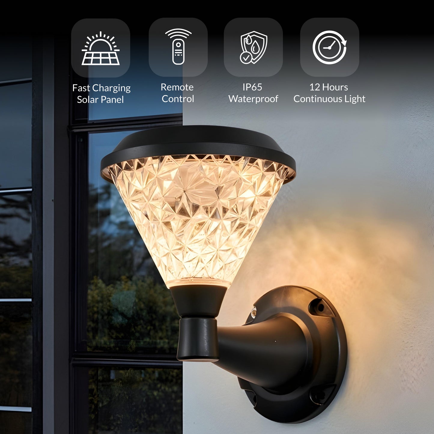 Facet Remote Control RGB Outdoor Wall Light