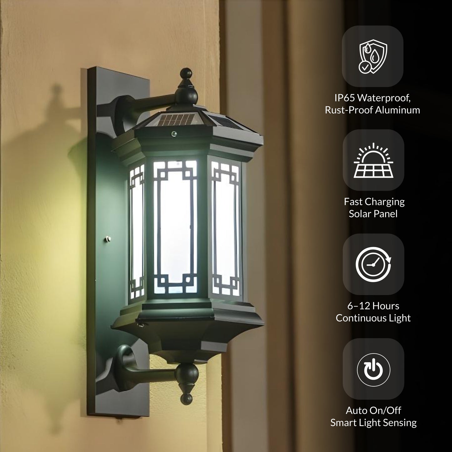 Geometric Waterproof Wall Sconce