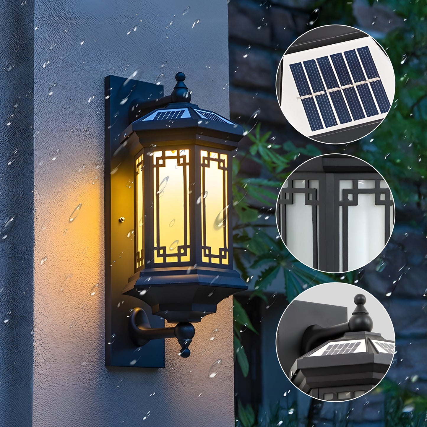 Geometric Waterproof Wall Sconce