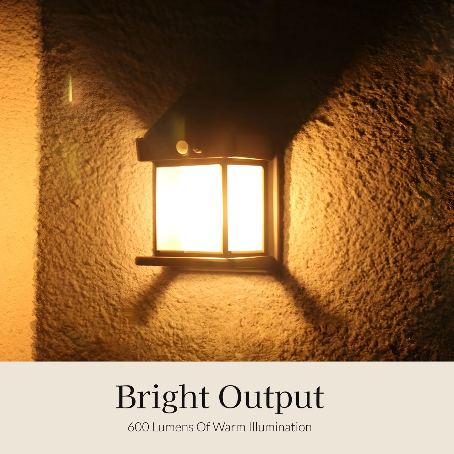 Angular Motion Sensor Wall Sconce