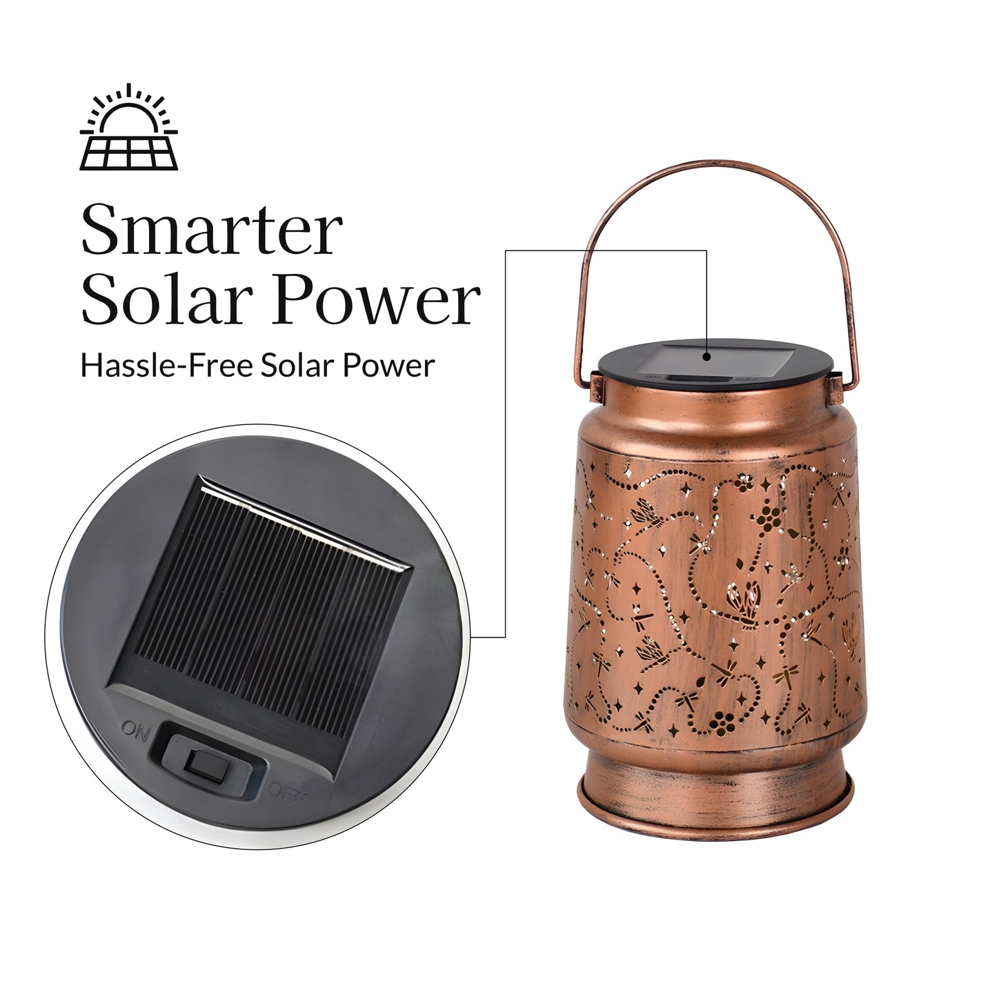 Ornate Solar Powered Lantern