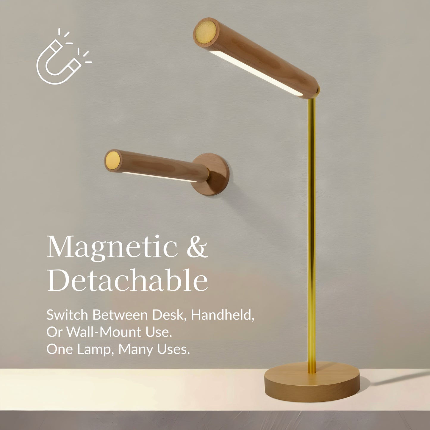 Cylinder Wireless Charging Table Lamp