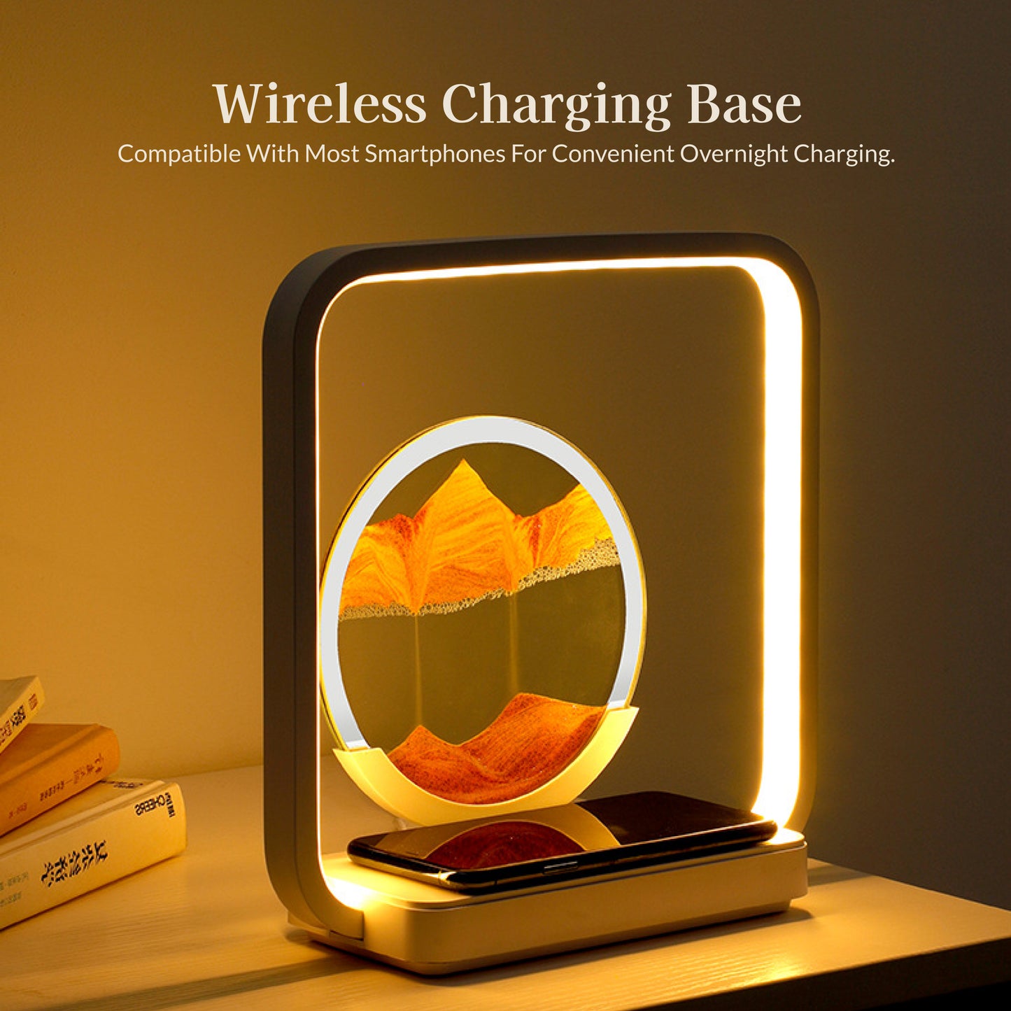 HaloFrame Wireless Charging Table Lamp