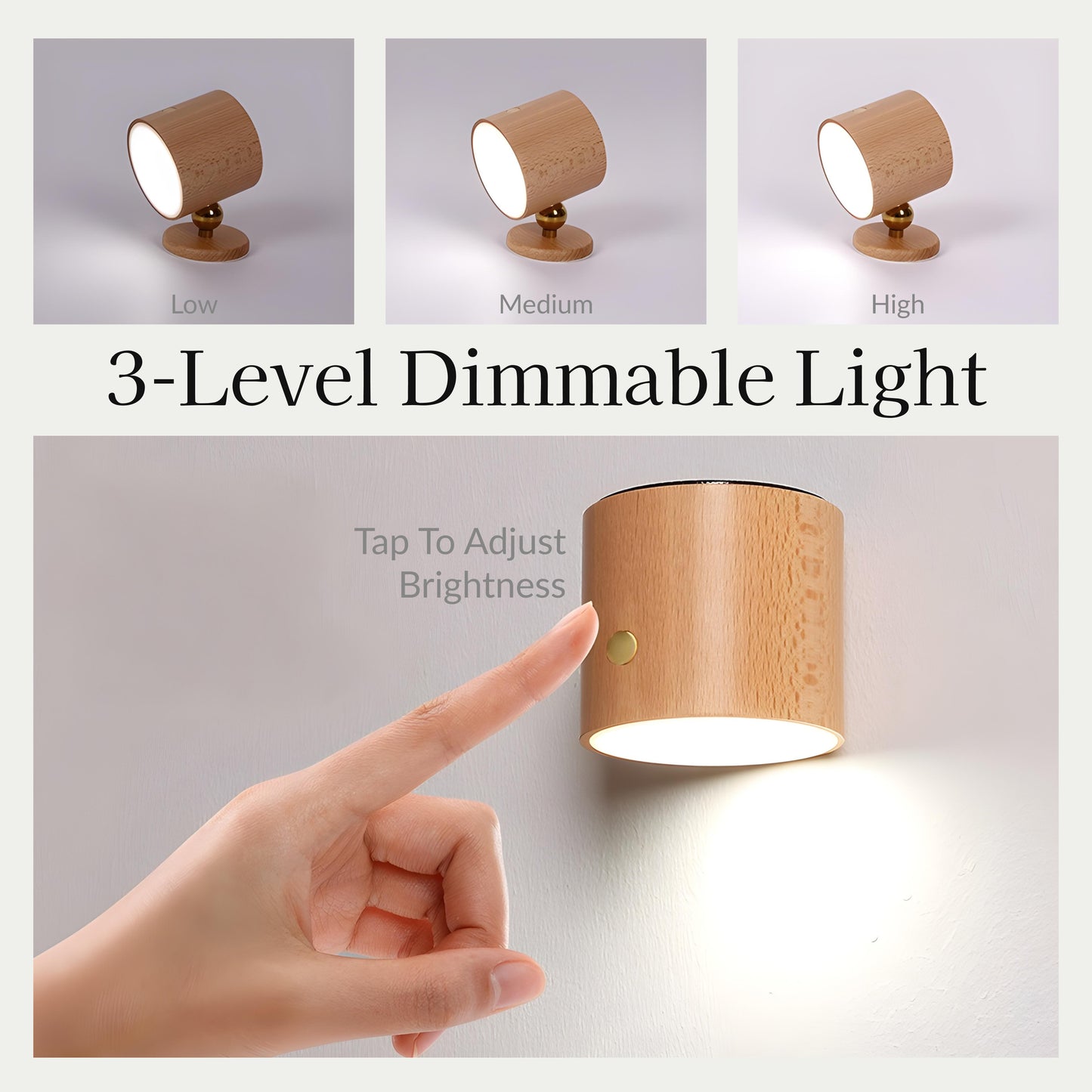 Cylinder Portable Magnetic Table Lamp