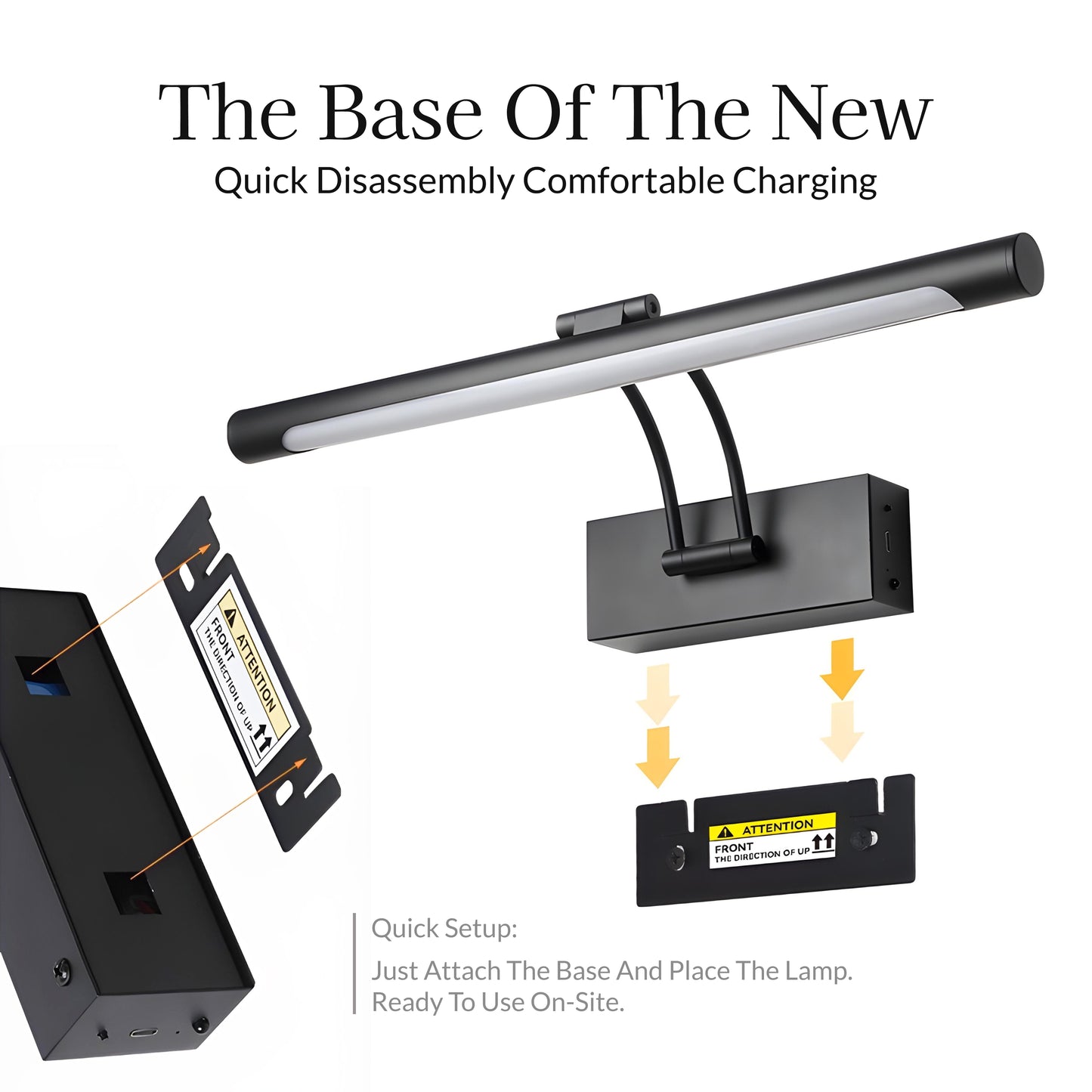 Sleek Wireless Charging Picture Light