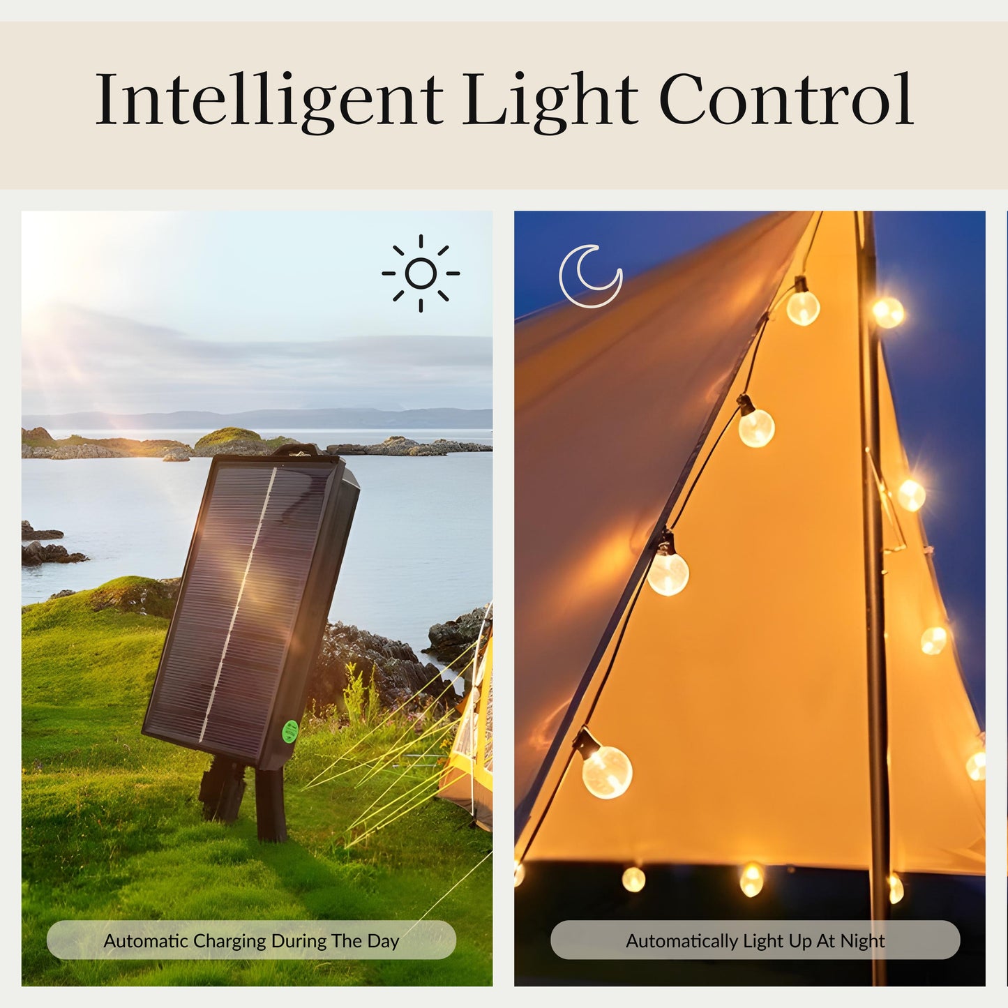 Sphere Solar Powered String Lights