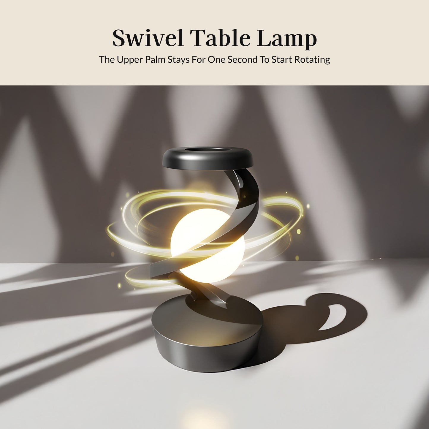 Spiral Wireless Charging Table Lamp