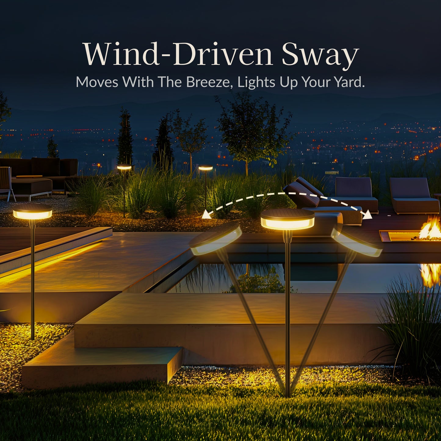 Cylinder Solar Powered Path Light