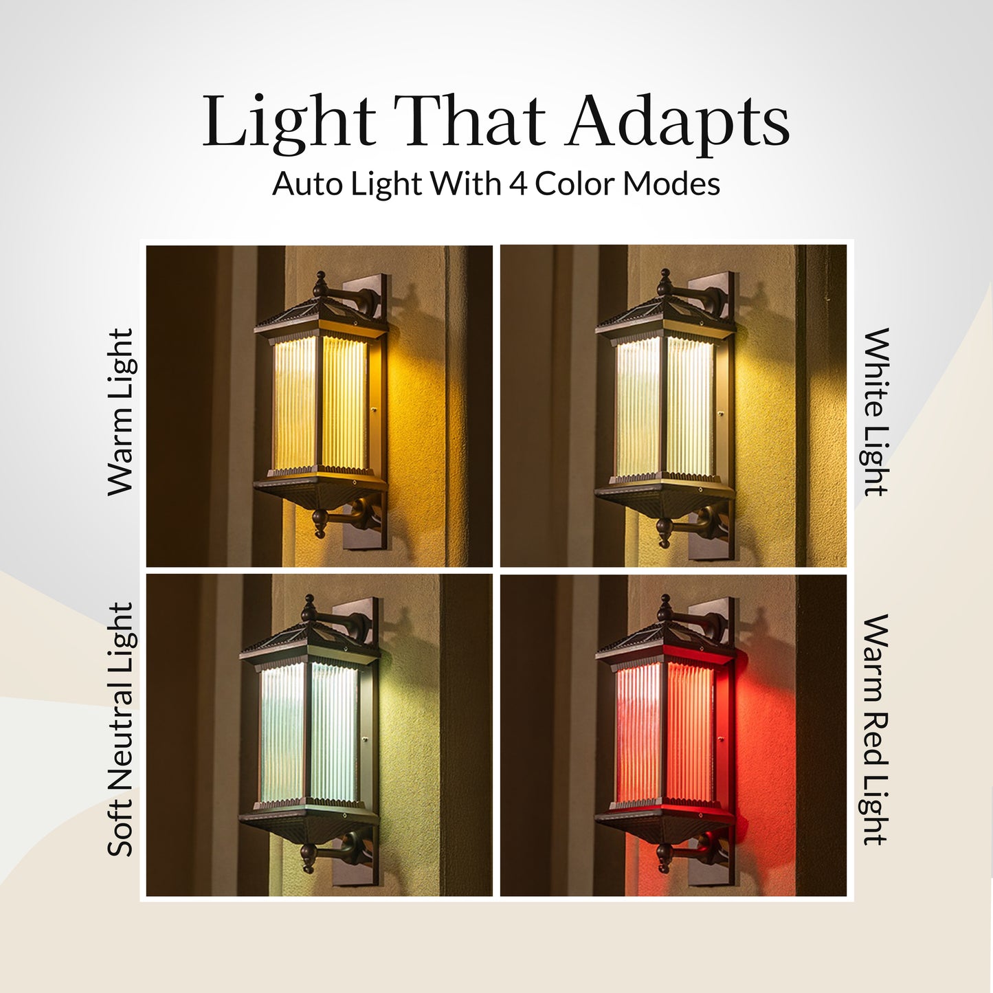 Ribbed Solar Powered Wall Sconce
