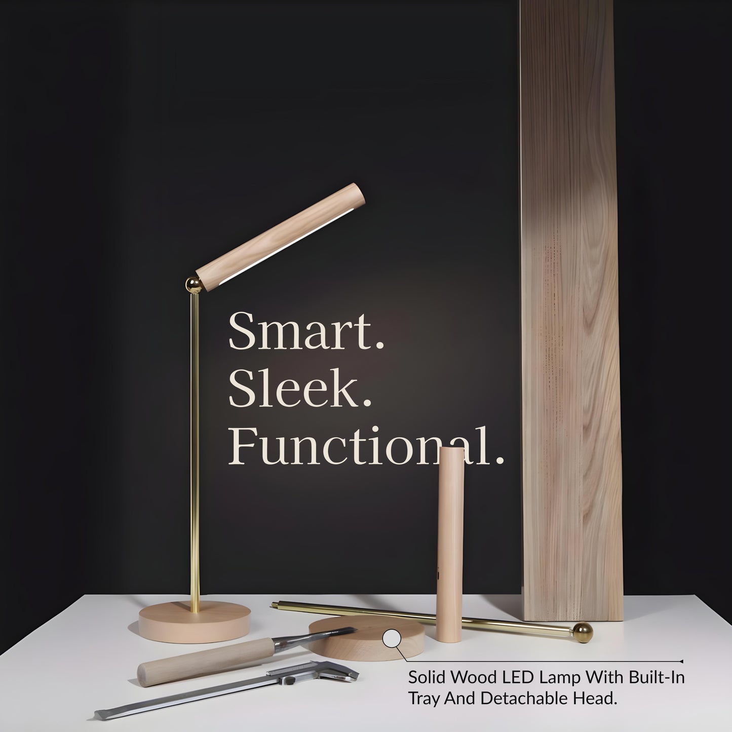 Cylinder Wireless Charging Table Lamp