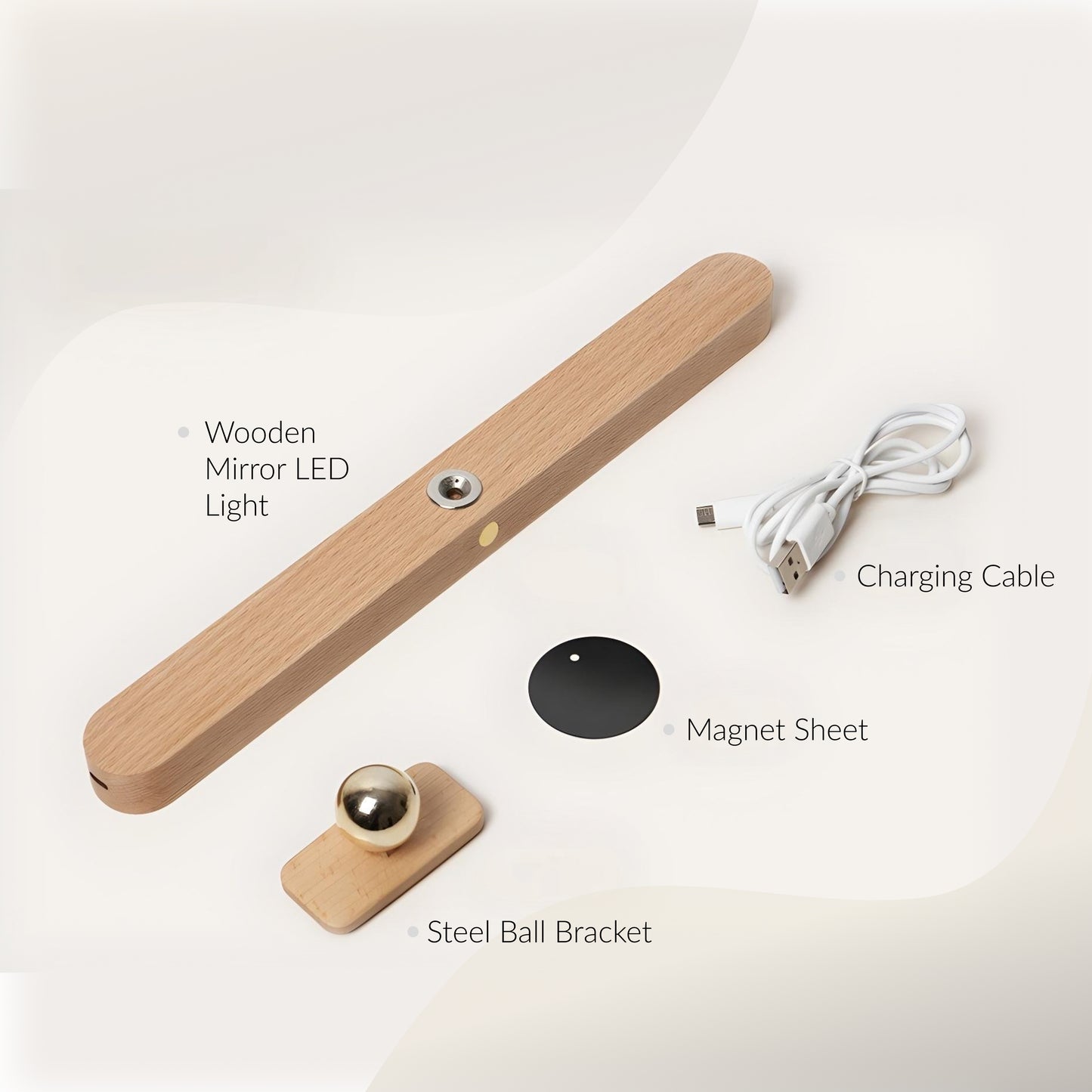 Brushed Touch Control Battery Operated Wall Sconce