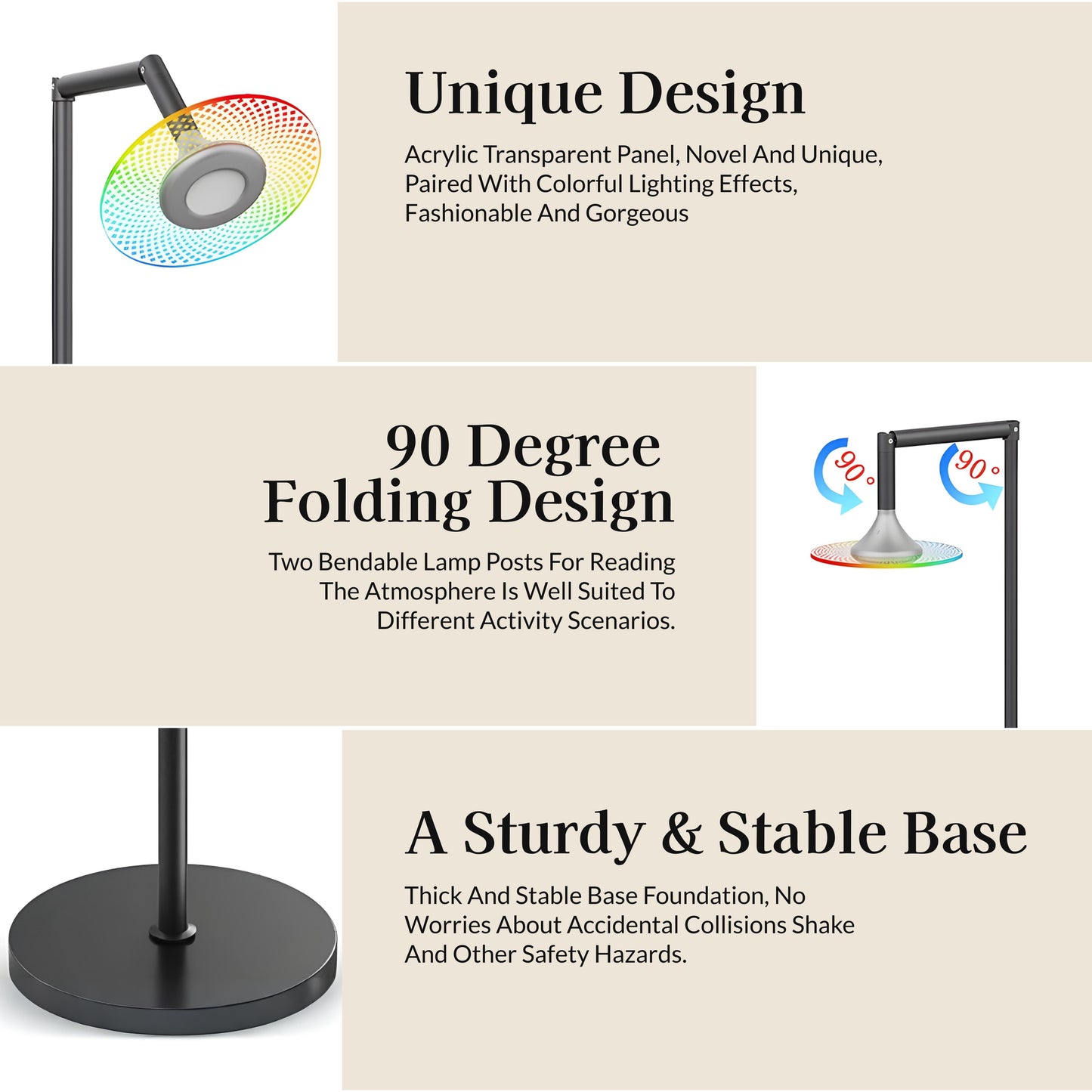 Halo RGB Lighting Floor Lamp