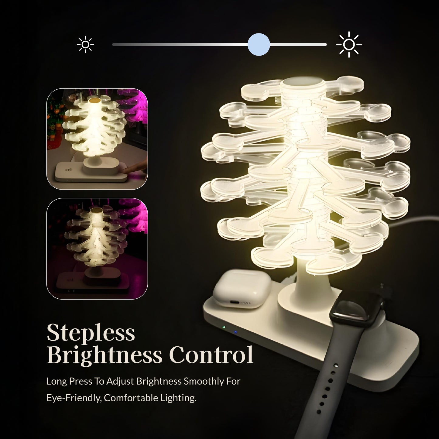 Geometric Wireless Charging Table Lamp