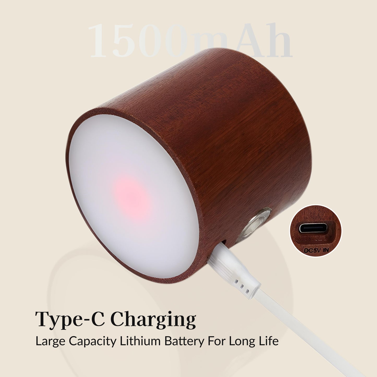 Cylinder Portable Magnetic Table Lamp