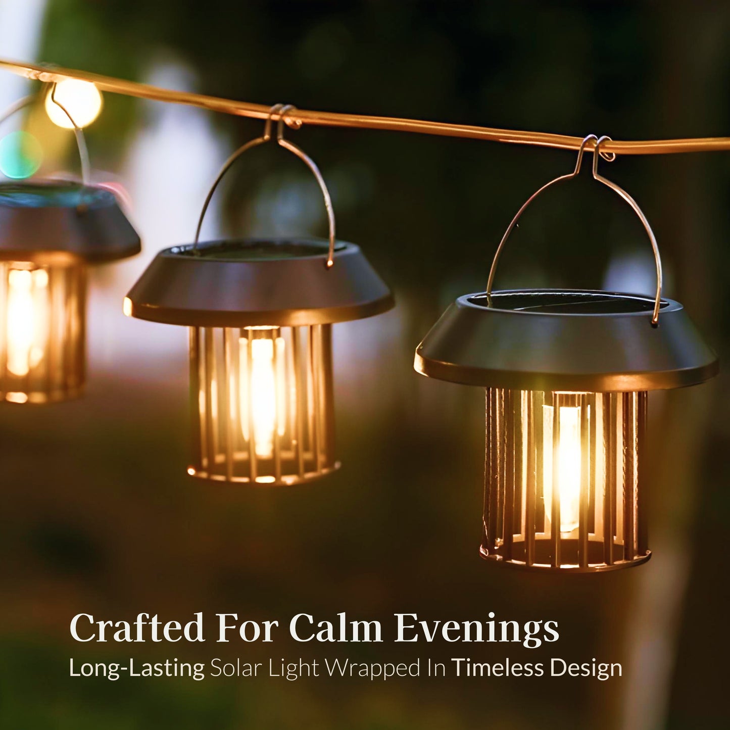 Radiant Cage Solar Powered Lantern