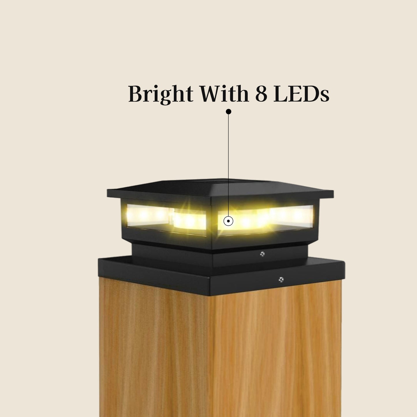 Angular Weatherproof Post Cap Light