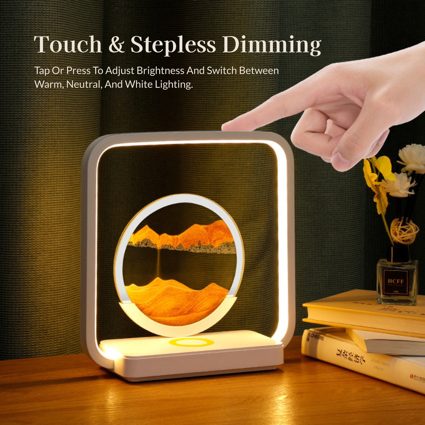 HaloFrame Wireless Charging Table Lamp