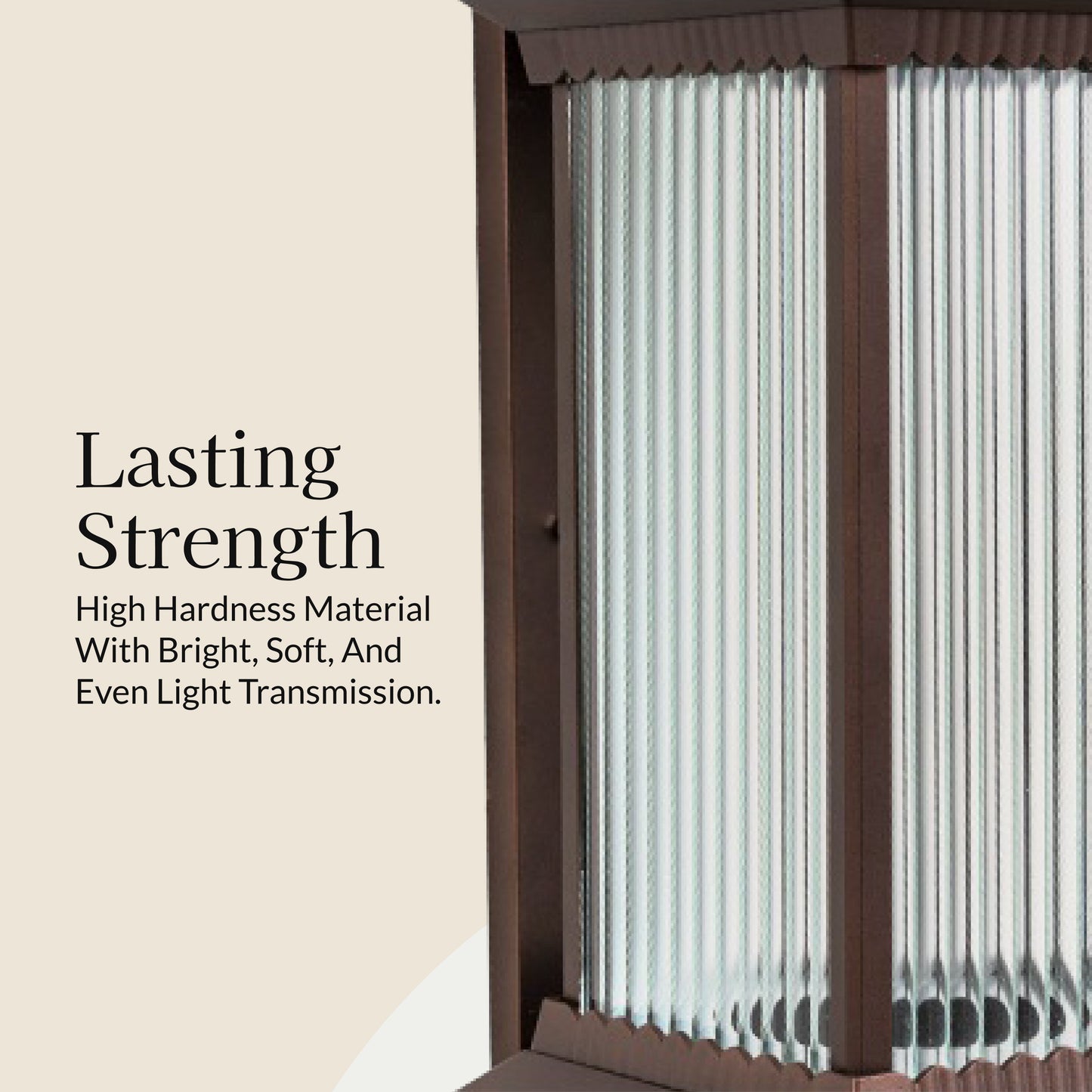 Ribbed Solar Powered Wall Sconce
