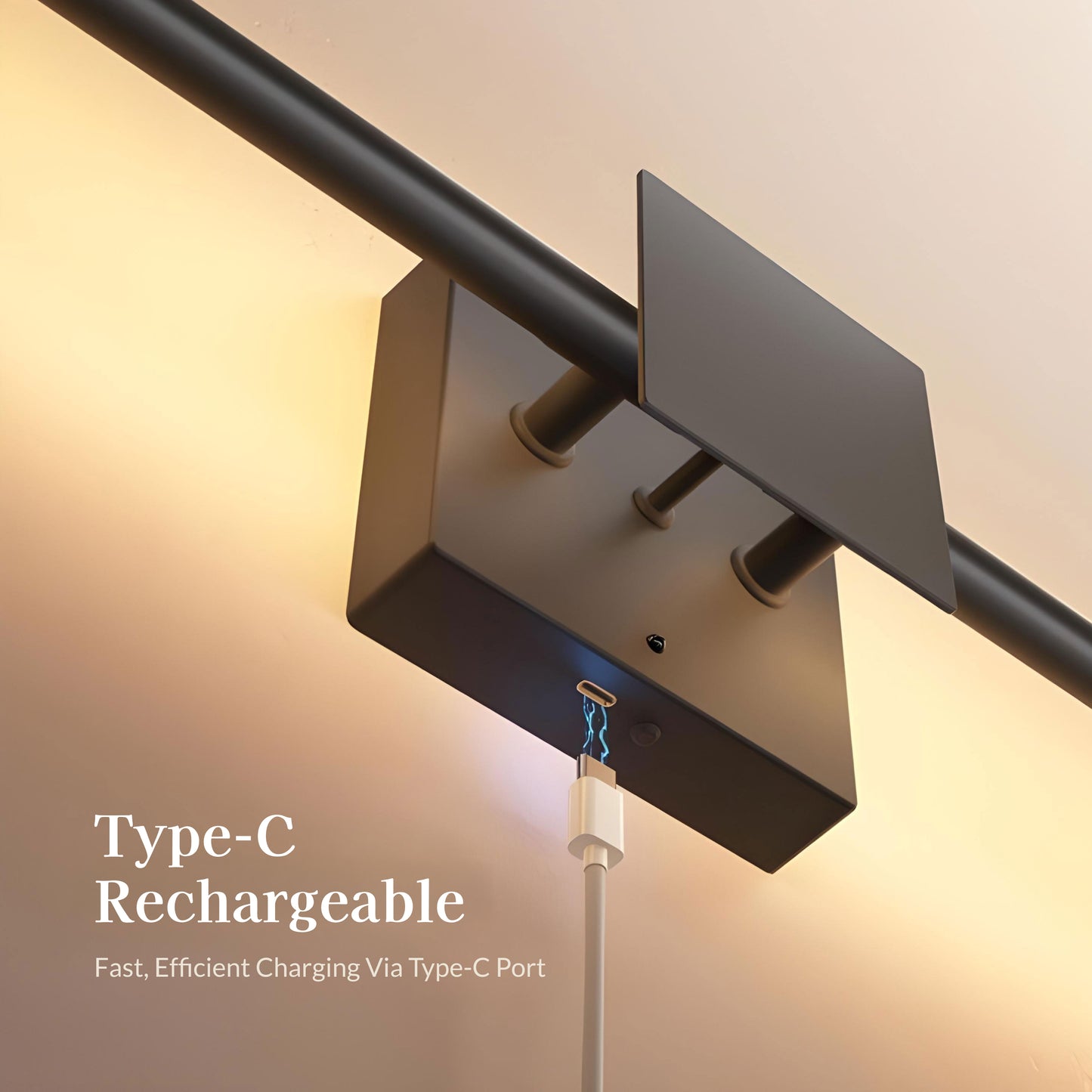 Angular Magnetic Charging Battery Operated Wall Sconce