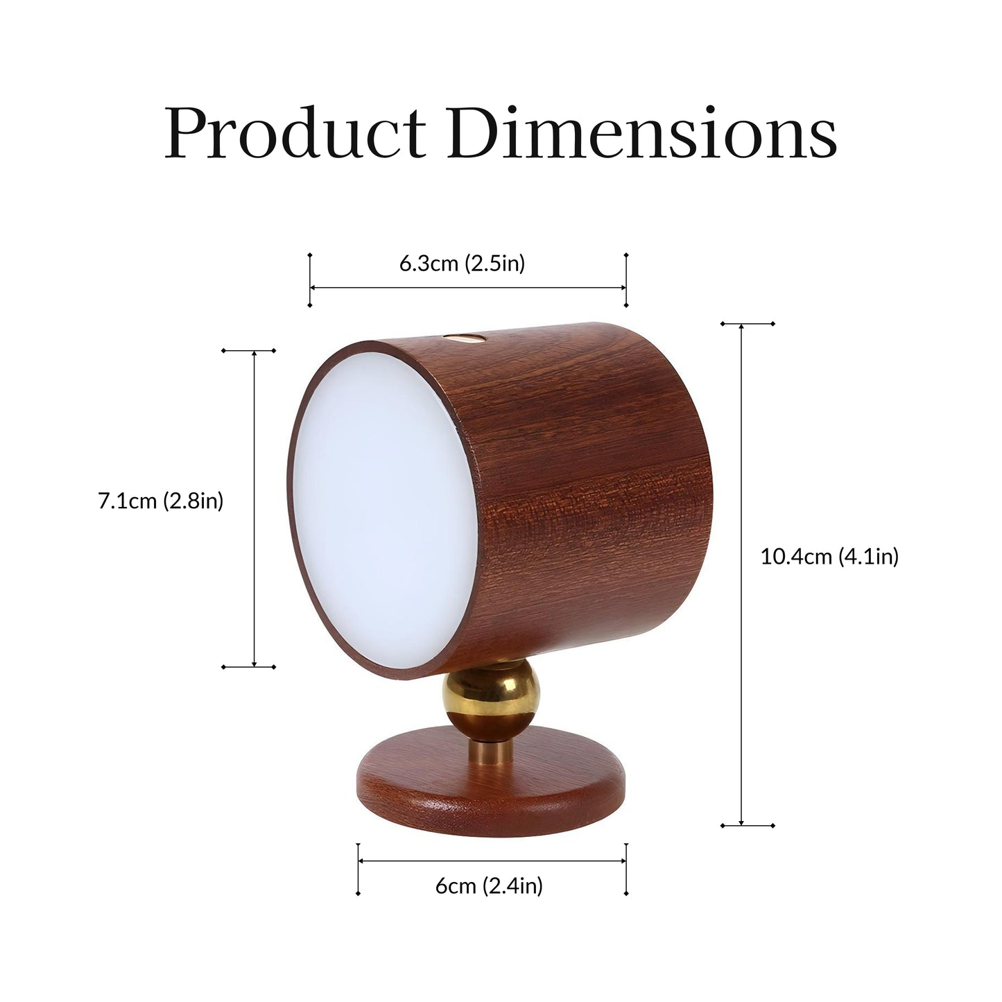 Cylinder Portable Magnetic Table Lamp