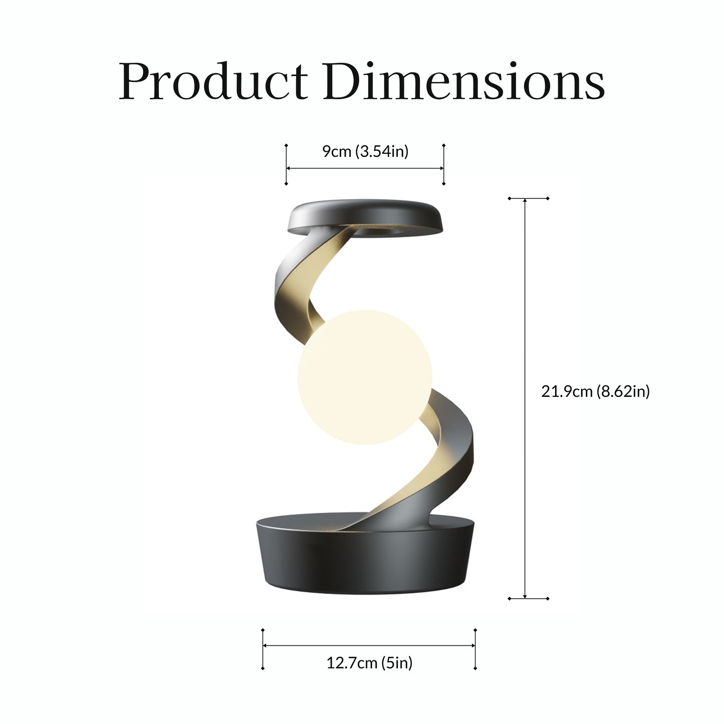 Spiral Wireless Charging Table Lamp