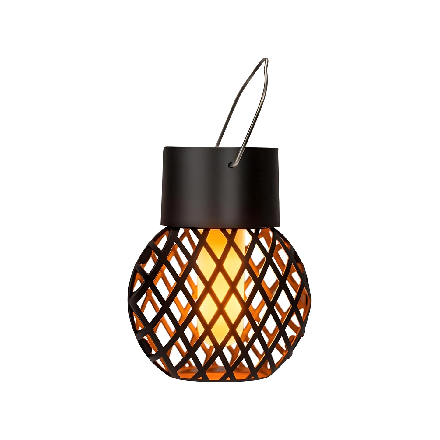 Lattice Flickering Flame Effect Hanging Lantern