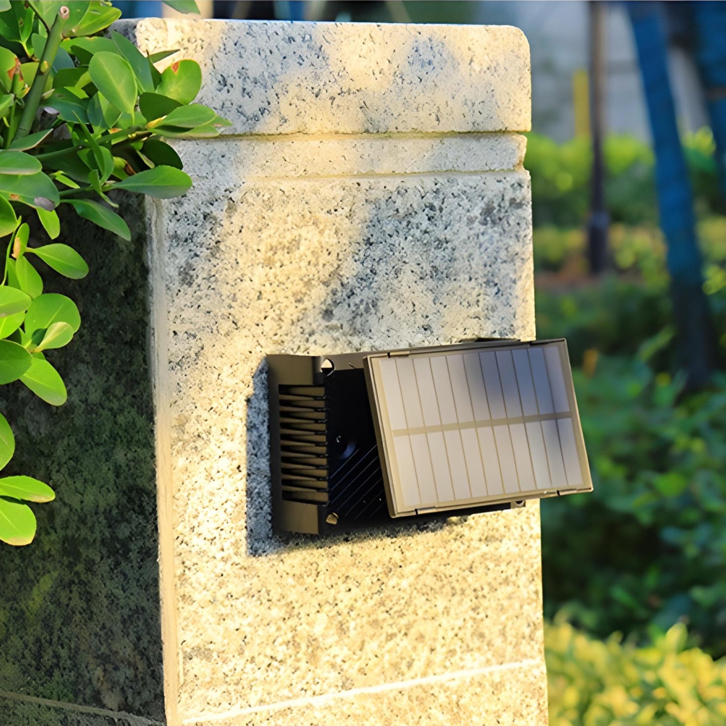 Angular Solar Powered Wall Sconce