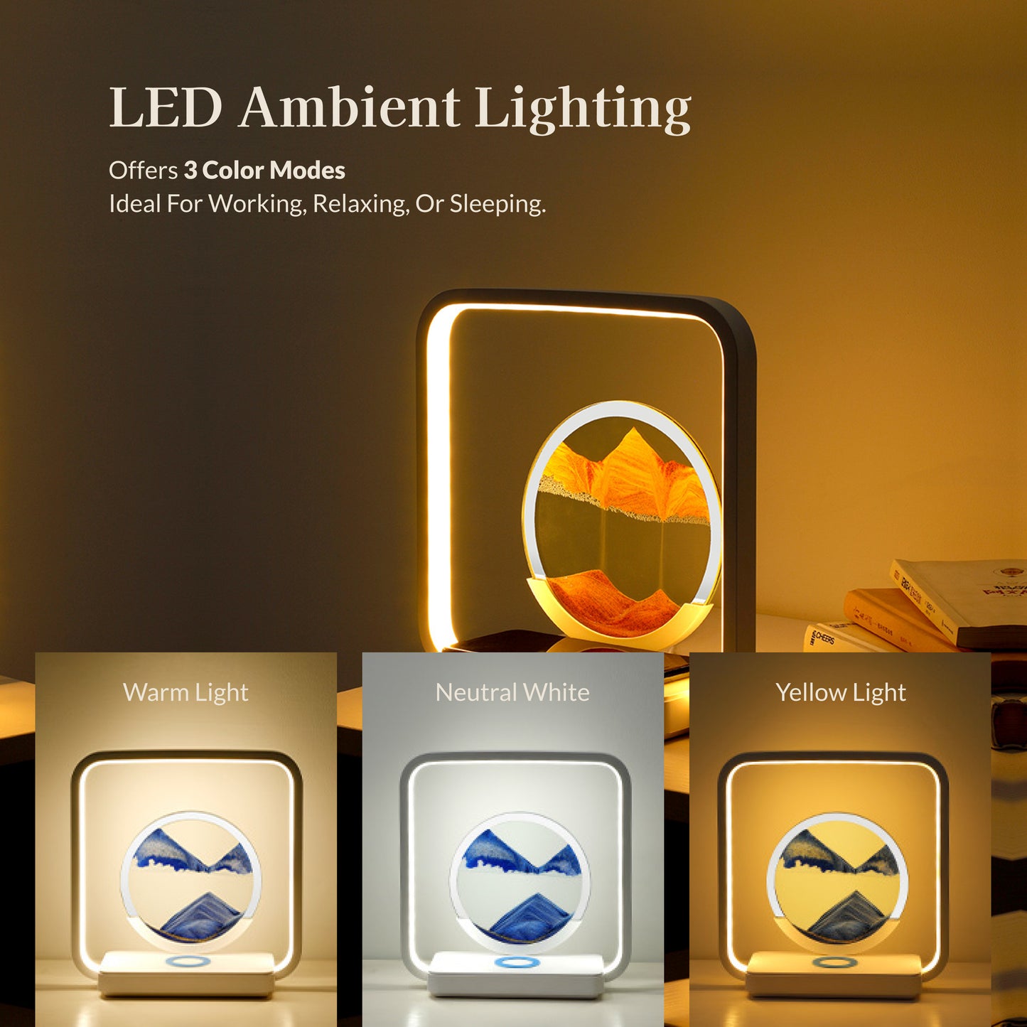HaloFrame Wireless Charging Table Lamp