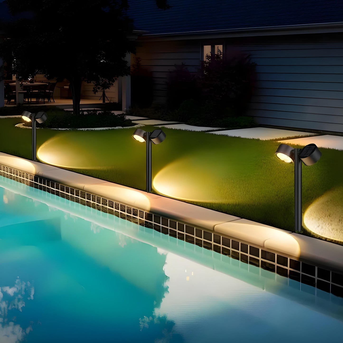 DualBeam Solar Powered Landscape Spotlight