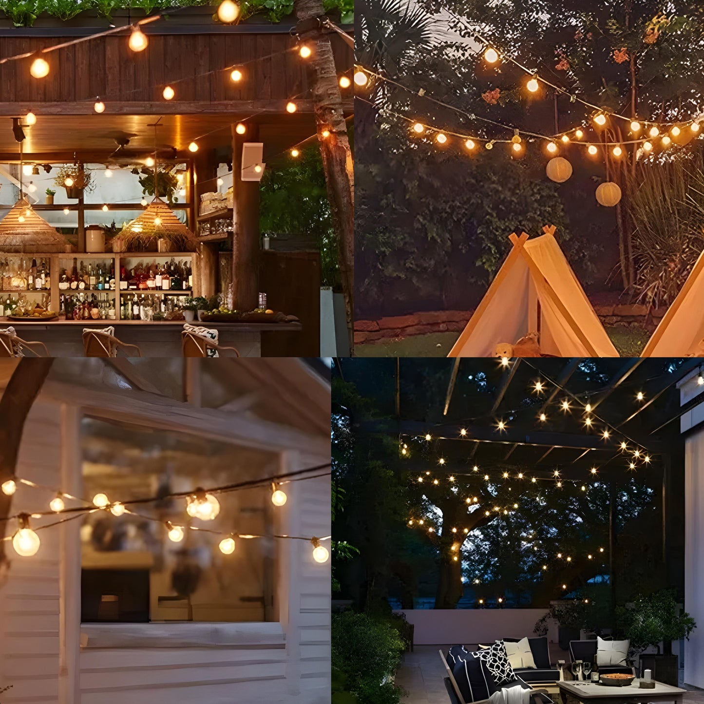 Sphere Solar Powered String Lights
