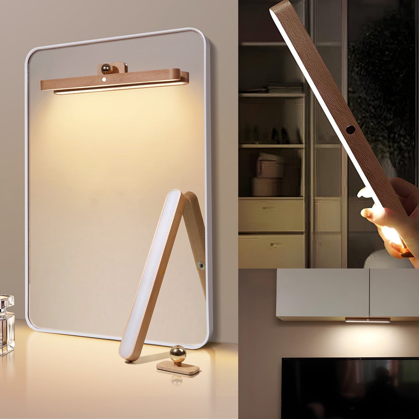Brushed Touch Control Battery Operated Wall Sconce