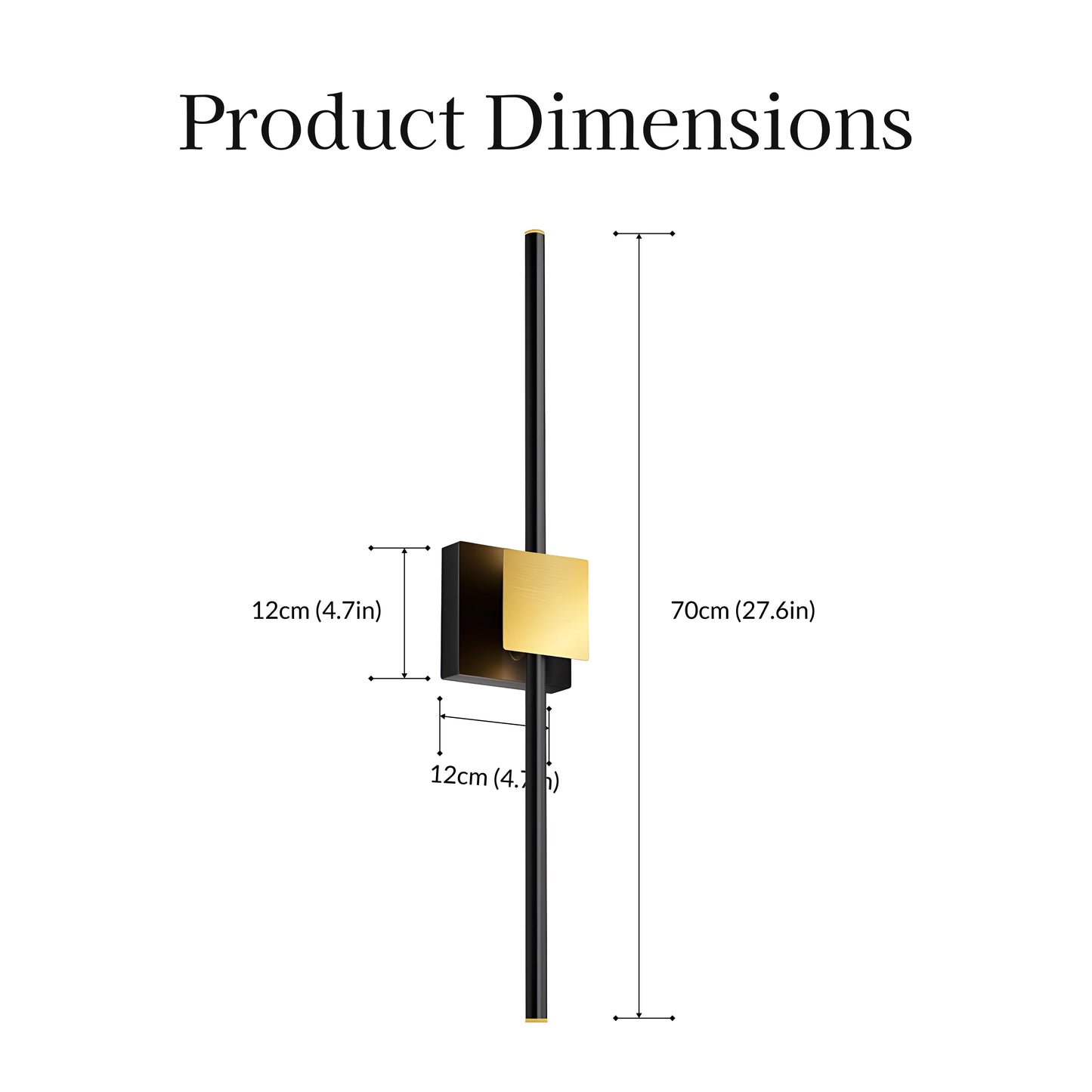 Angular Magnetic Charging Battery Operated Wall Sconce