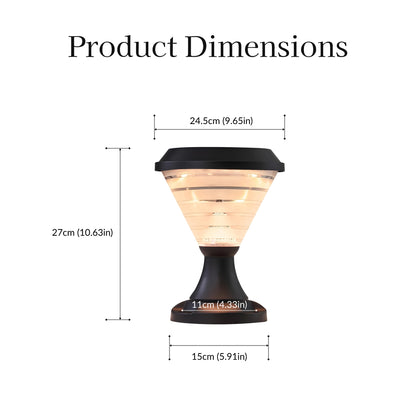 Facet Solar Powered Post Light