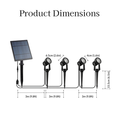Spectrum Solar Powered Landscape Spotlight