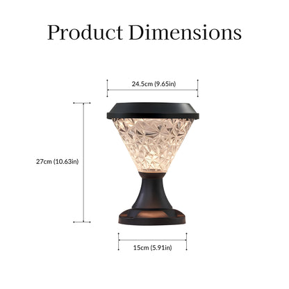 Facet Solar Powered Post Light