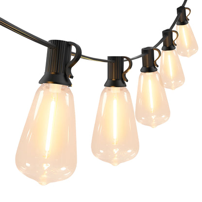 Teardrop Solar Powered Bistro String Lights