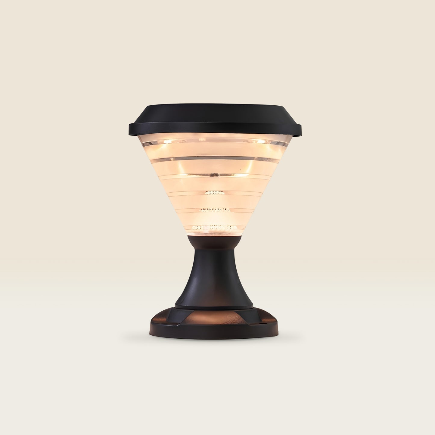 Facet Solar Powered Post Light