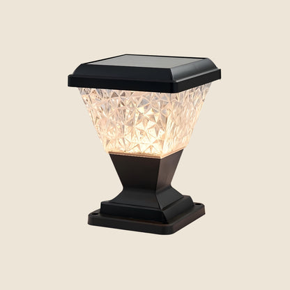 Facet Solar Powered Post Cap Light