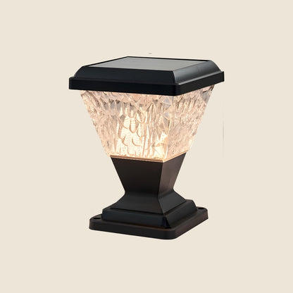 Facet Solar Powered Post Cap Light