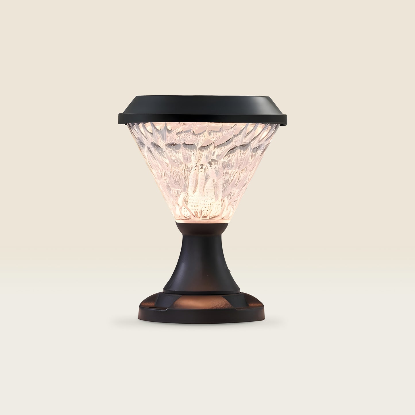 Facet Solar Powered Post Light