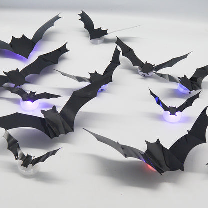 3D LED Bat Wall Lights - 24 Pack