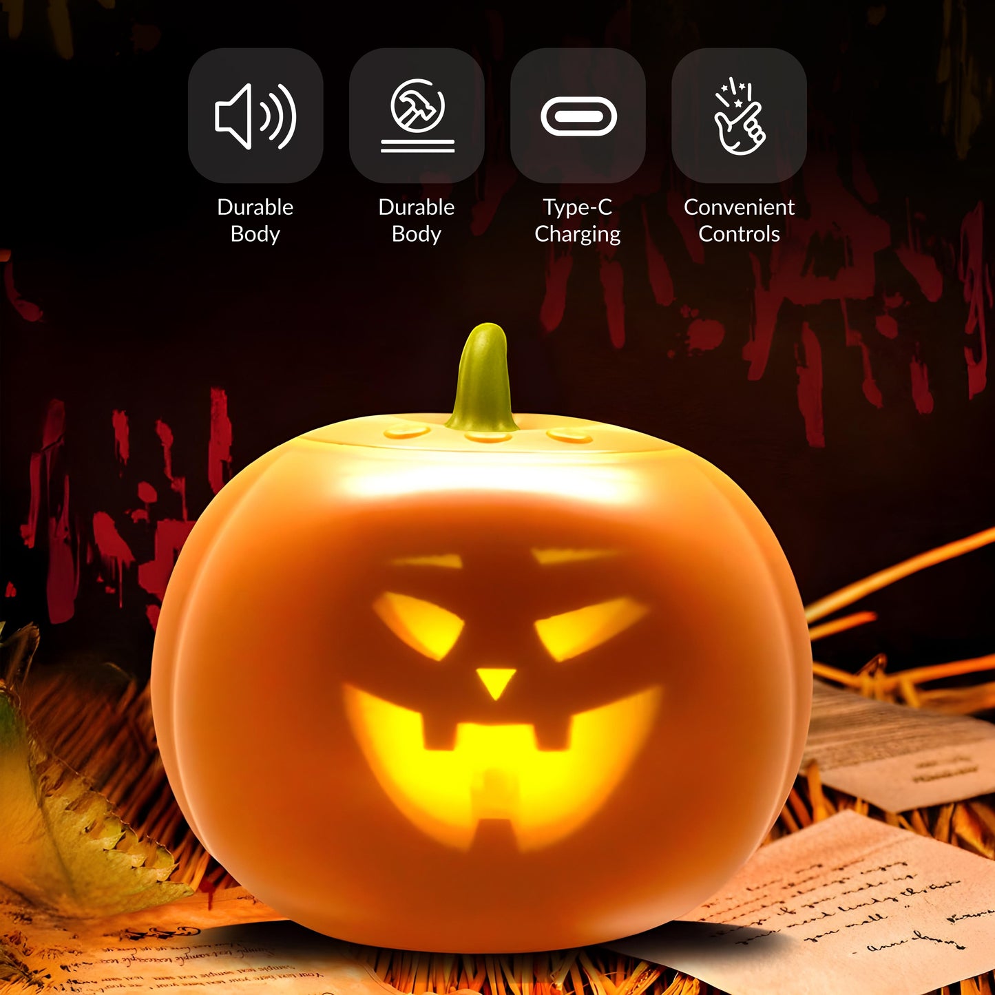 Animated LED Projection Halloween Pumpkin Lantern