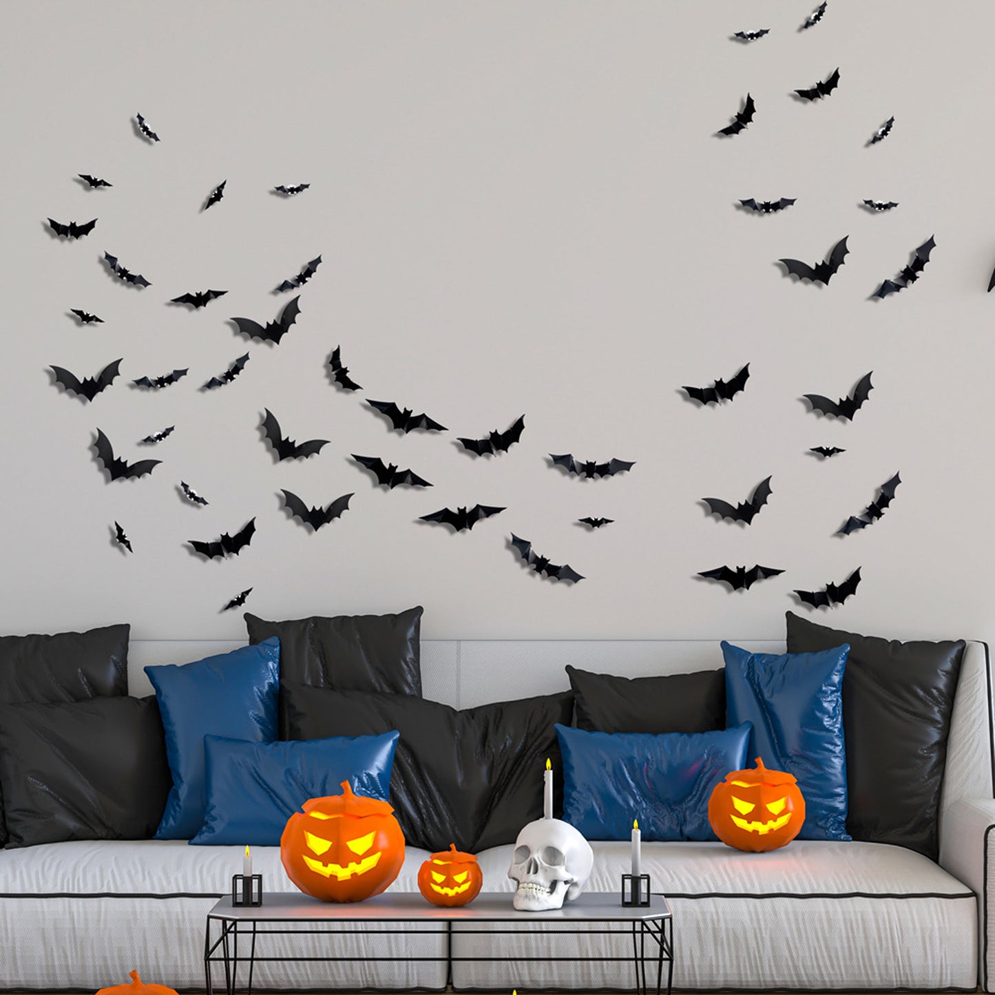 3D LED Bat Wall Lights - 24 Pack