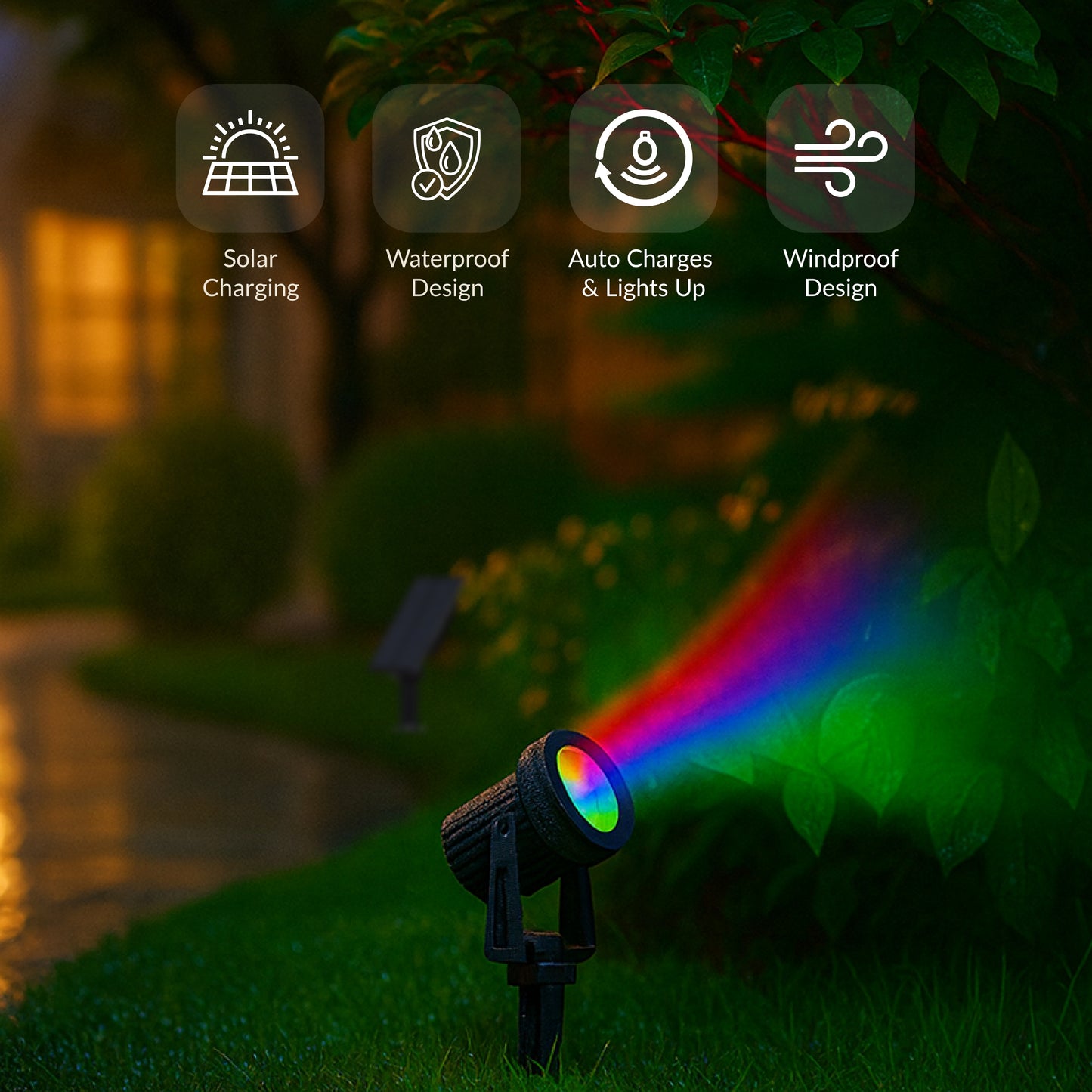 Spectrum Solar Powered Landscape Spotlight