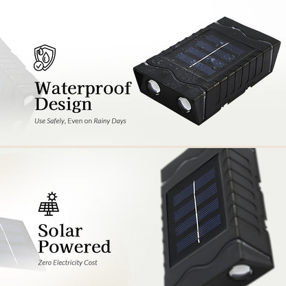 Waveform Solar Powered Wall Sconce