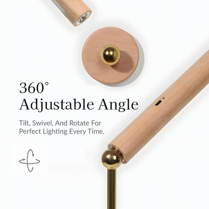 Cylinder Wireless Charging Table Lamp